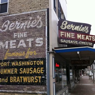 a sign on the side of a building