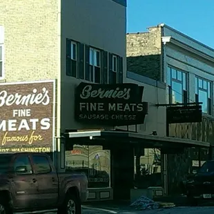 That's an old school meat shop.