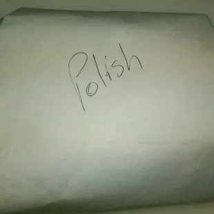 Old school butcher paper.