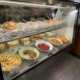 &quot;Salads&quot; display case