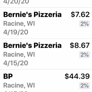 I buy Italian sausage cost 3.95 I put extra cheese on it for four dollars more but I look at my receipt and it's always charge different