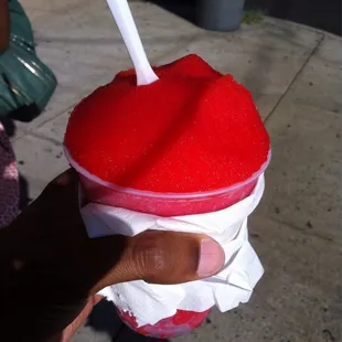 Large cherry water ice