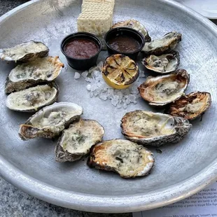 Chargrilled oysters