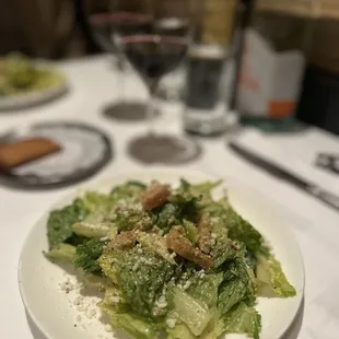 Table side Caesar with fresh anchovies