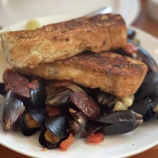 oysters and mussels, shellfish, food, oysters, mussels