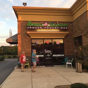 outside