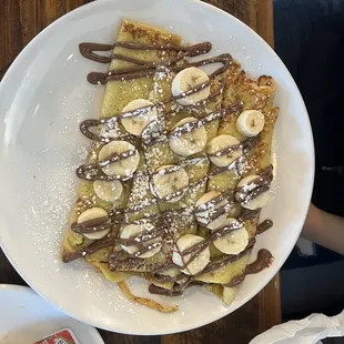 Banana Nutella Crepes