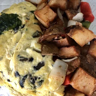 Mushroom and Spinach Omelet