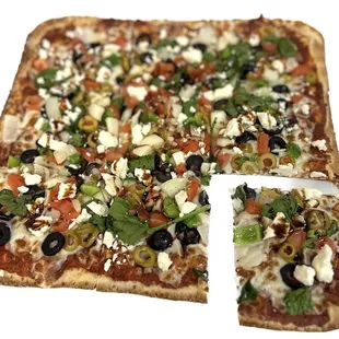 Trending this week at Berries 'n Bites: Mediterranean Harvest Pizza