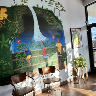 Plenty of space for sitting inside.