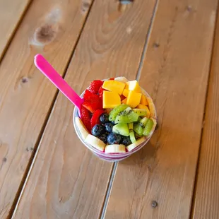 Fresh fruit over Acai