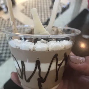 The delicious mousse she let us try:)