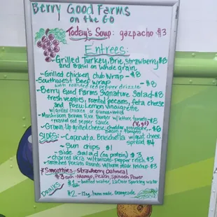 Menu for the Night Market