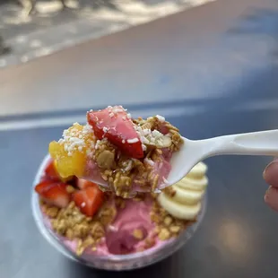 Maui Acai bowl with honey