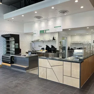 a view of the kitchen