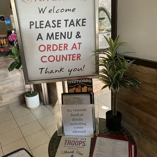 Inside of restaurant