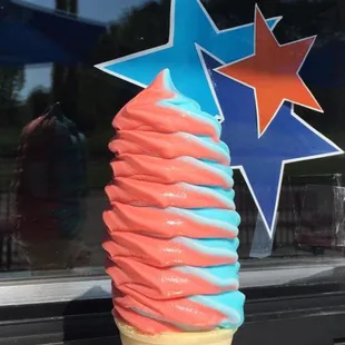 Freedom Cone! Blue Moon and Cherry for 4th of July