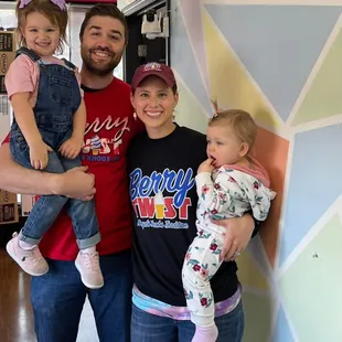 Owners Josh &amp; Lindsey with their girls Norah &amp; Amelia