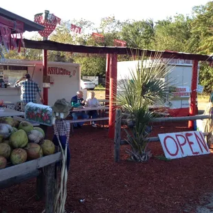 a fruit stand