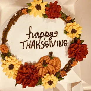 Thanksgiving cake