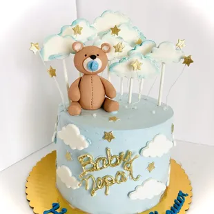 Teddy bear babyshower cake