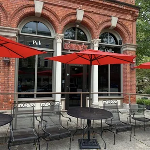 Outdoor seating too.