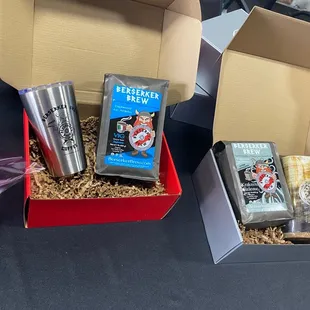 a variety of coffees