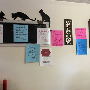 Today's lunch specials