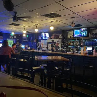 Inside the bar