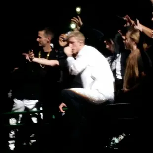 MGK in the crowd