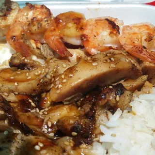 Teriyaki Chicken & Shrimp Combo