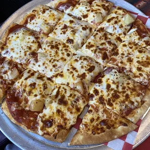 a cheese pizza