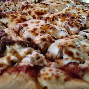 All meat pizza!