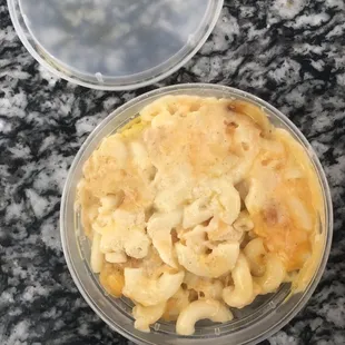 Additional side of Mac ordered in addition to my meal.