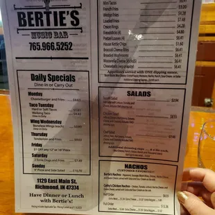 Menu 1
