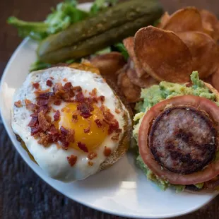 a plate of food on a table