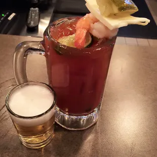What's a bloody without a beer chaser?