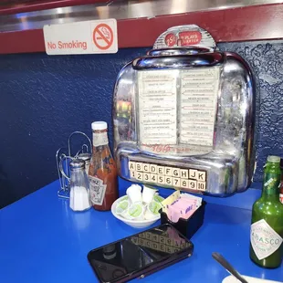 Dirty table juke box