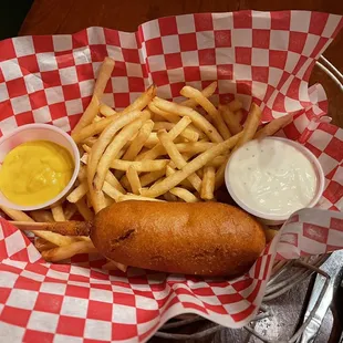 Corndog dinner
