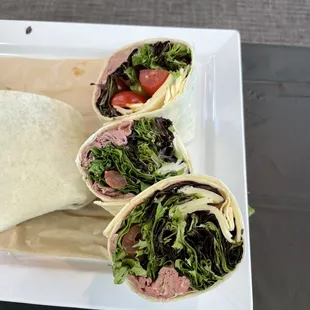 Roast beef wraps