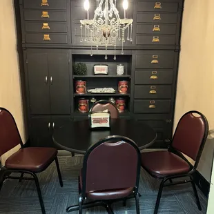 Seating in the vault