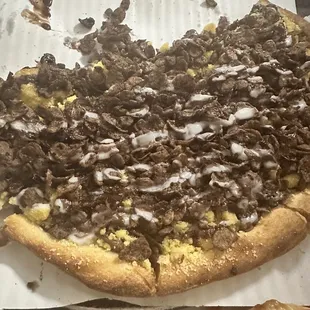 Cocoa Pebbles pizza