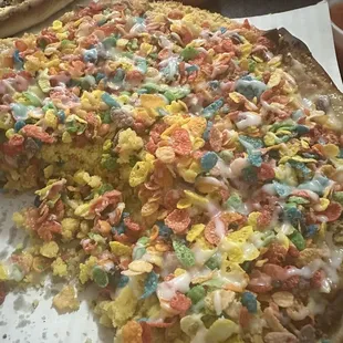 Fruity Pebbles Pizza