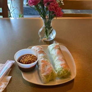 Delicious spring rolls