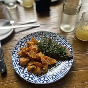 Churassco and potatoes