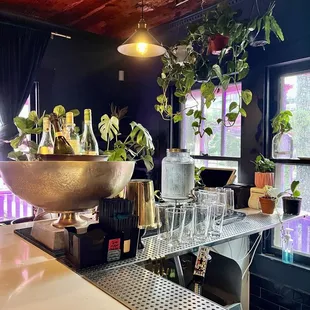 Indoor bar area
