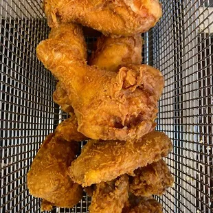 fried chicken in a basket