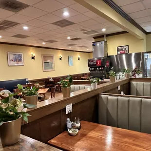 a view of the dining area