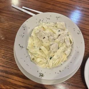 Fettuccini Alfredo with chicken