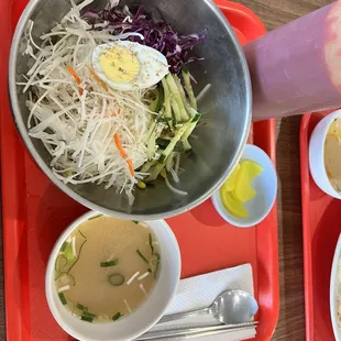 a bowl of soup and a bowl of soup